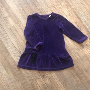 Hanna Andersson Velour Dress - Purple 85